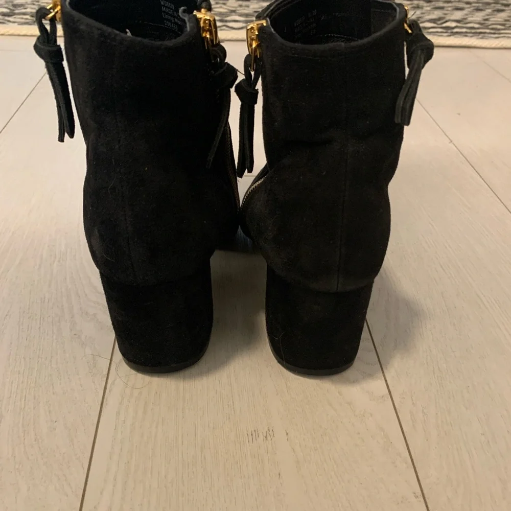 Cole Haan Saylor Grnd Botie II Boots Black Suede Size 6.5B